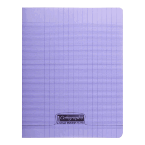 cahier piqure calligraphe pages gr seyes x cm violetx