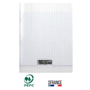 cahier piqure calligraphe pages gr seyes uni x cm transparent