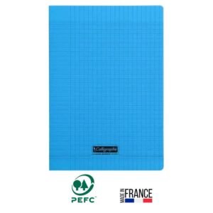 cahier piqure calligraphe pages gr seyes x cm bleu