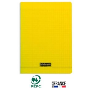 cahier piqure calligraphe pages gr seyes x cm jaune