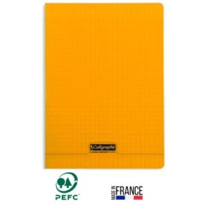 cahier piqure calligraphe pages gr seyes x cm orange