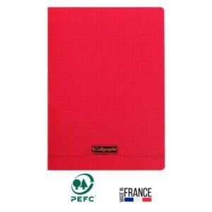 cahier piqure calligraphe pages gr seyes x cm rouge