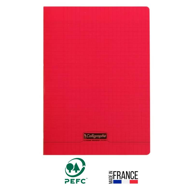 Cahier Piqûre CALLIGRAPHE 96 Pages 90Gr Seyès 21x29.7 cm - Rouge 1 cahier piqure calligraphe pages gr seyes x cm rouge
