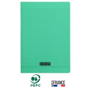 cahier piqure calligraphe pages gr seyes x cm vert
