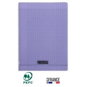 cahier piqure calligraphe pages gr seyes x cm violet