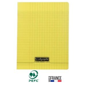 cahier piqure calligraphe pages seyes gr x cm jaune
