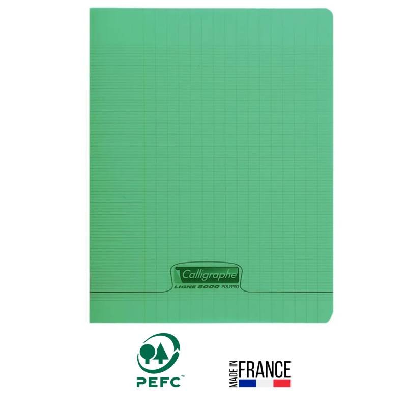 Cahier Piqûre CALLIGRAPHE 96 Pages Seyès 90gr 17x22 cm - Vert 1 cahier piqure calligraphe pages seyes gr x cm vert