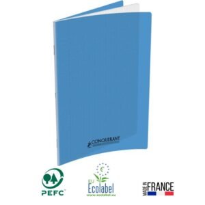 cahier piqure conquerant pages seyes gr x cm bleu