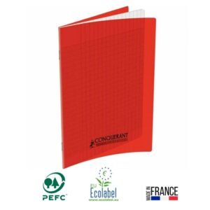 cahier piqure conquerant pages seyes gr x cm rouge