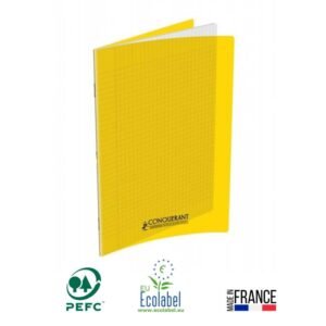 cahier piqure conquerant pages gr seyes x cm jaune