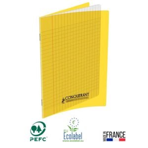 cahier piqure conquerant pages gr seyes xcm jaune