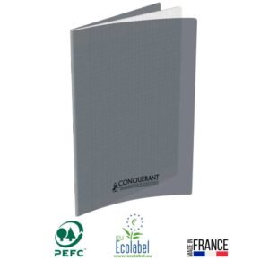 cahier piqure conquerant pages gr seyes x cm gris
