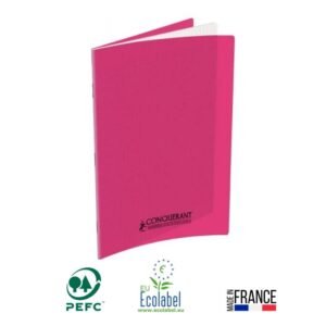 cahier piqure conquerant pages gr seyes x cm rose