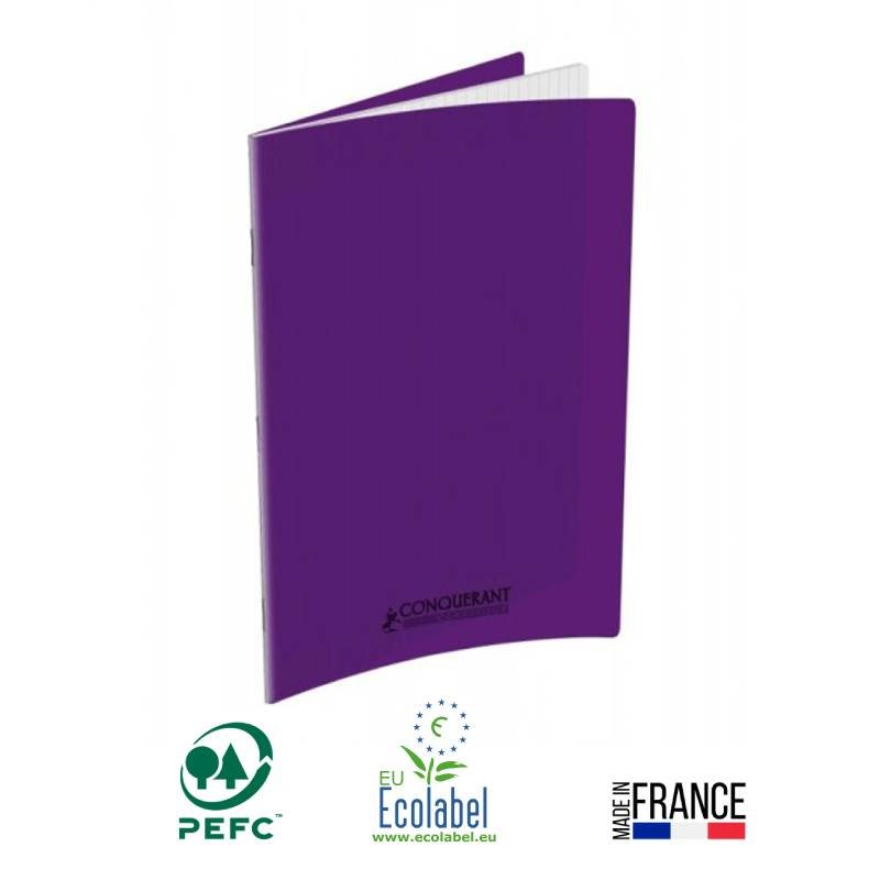 Cahier Piqûre CONQUERANT 96 Pages 90 Gr Seyès 21x29.7cm - Violet 1 cahier piqure conquerant pages gr seyes x cm violet