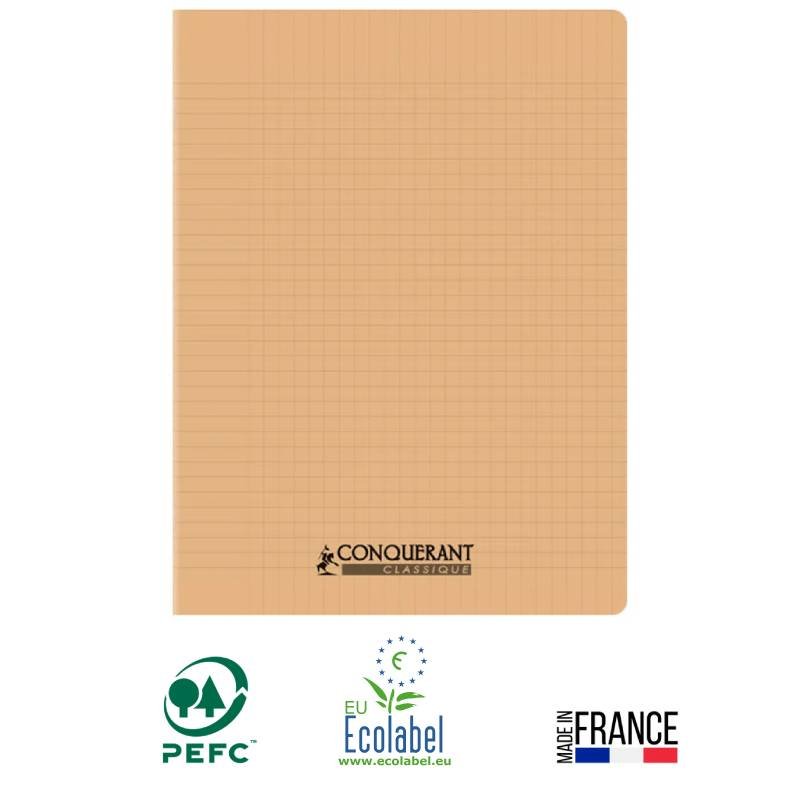 Cahier Piqûre CONQUERANT 96 Pages Seyès 24x32 cm - Pastel Abricot 1 cahier piqure conquerant pages seyes gr x cm pastel abricot