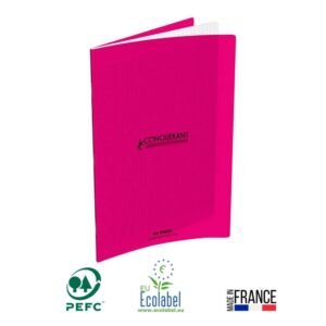 cahier piqure conquerant pages seyes gr x cm rose a