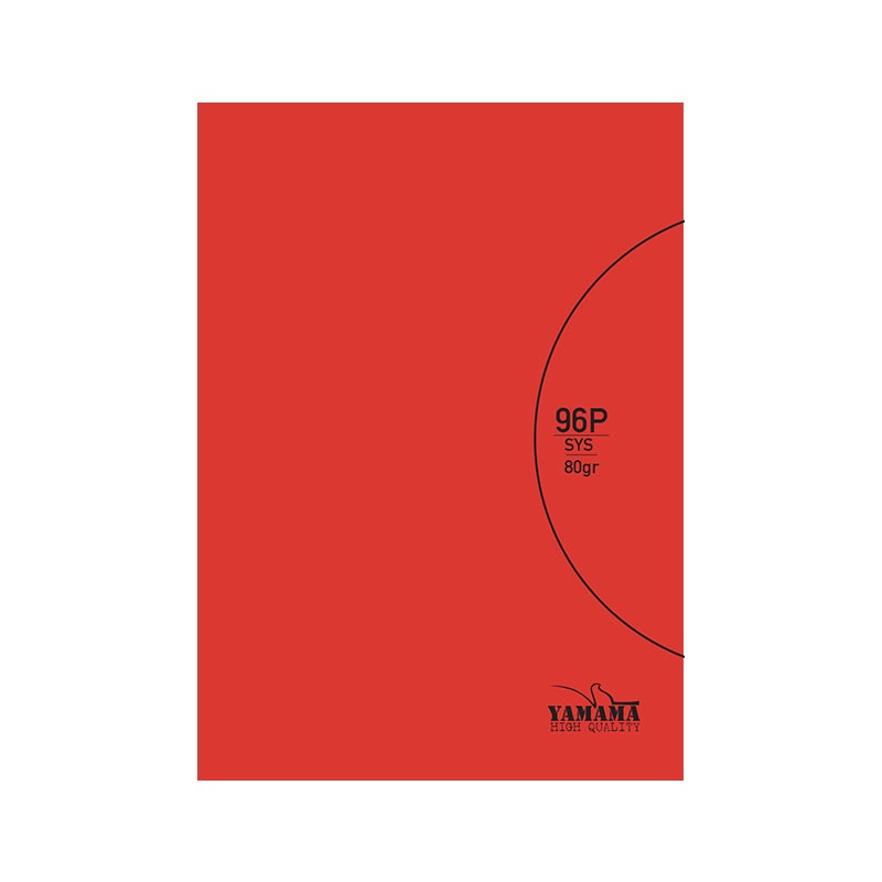 Cahier Piqure YAMAMA 96 Pages UNI SYS BMV 21x29,7cm 80Gr - Rouge 1 cahier piqure yamama pages uni sys bmv x cm gr rouge