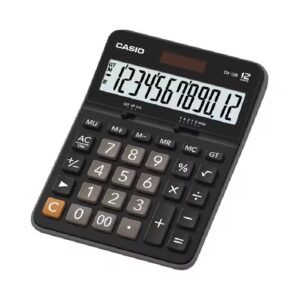 calculatrice casio dx b chiffres avec pile solaire noir