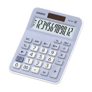 calculatrice casio mx b chiffres avec pile solaire bleu