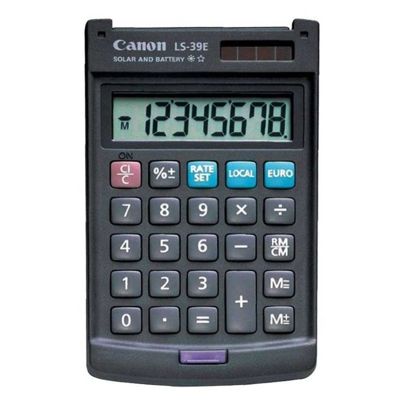 CALCULATRICE DE BUREAU CANON LS-39E-DBL - Gris foncé 1 calculatrice dcalculatrice de bureau canon ls e dbl gris fonce