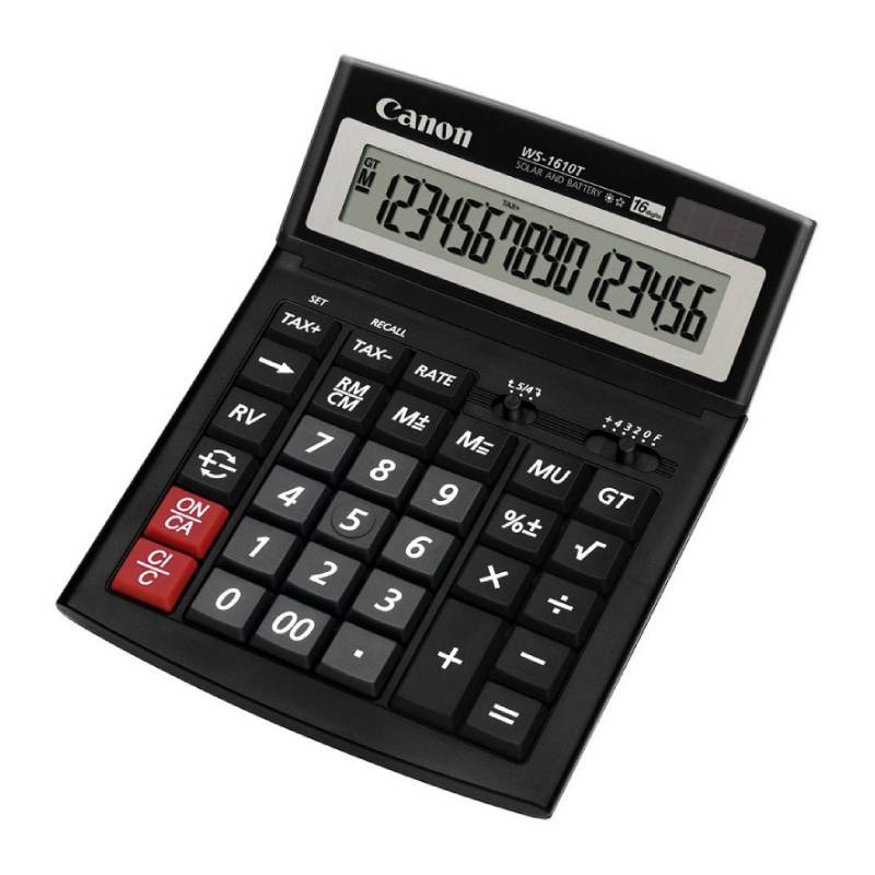 Calculatrice de bureau Canon ws-1610t-hb - Noir 2 calculatrice de bureau canon ws t hb noir