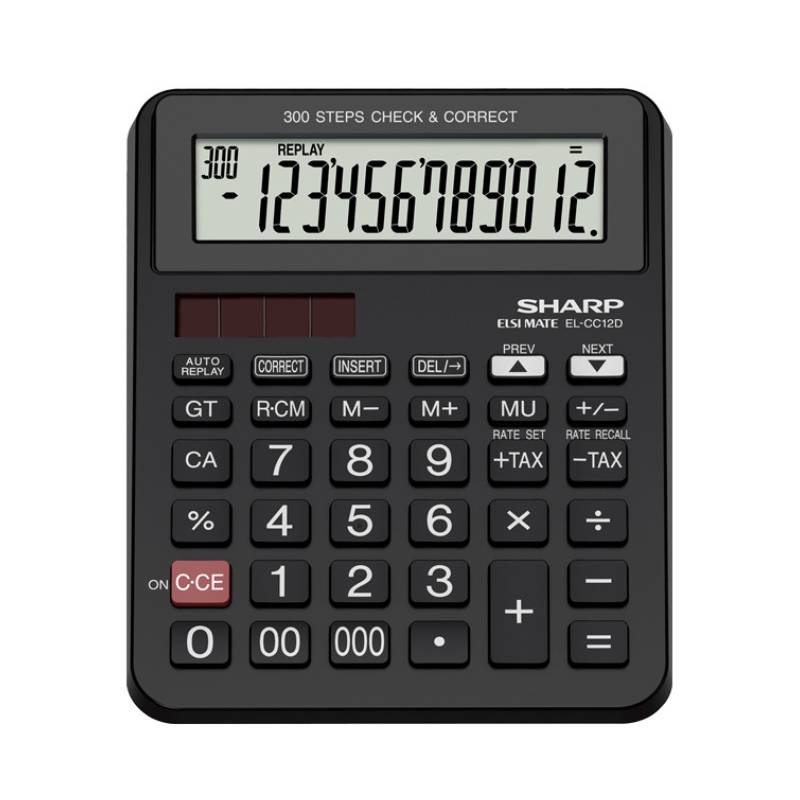 Calculatrice de bureau SHARP EL-CC12D 1 calculatrice de bureau sharp el ccd