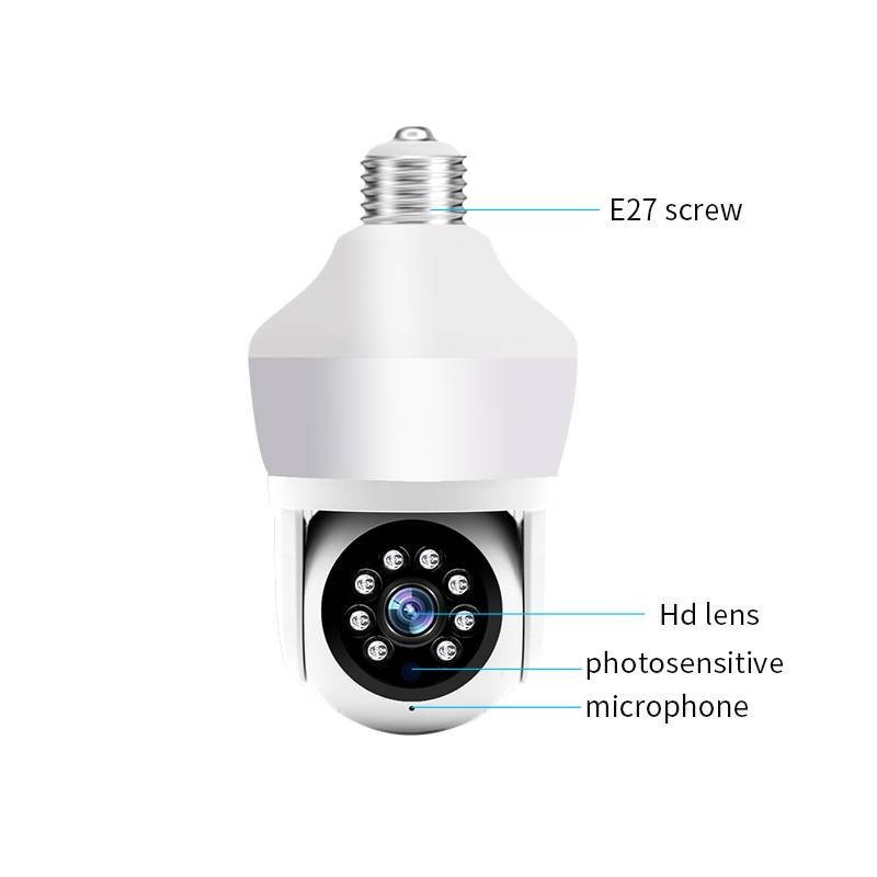Caméra de Surveillance Intérieure D211 Ampoule 3MP SMART E27 2 camera de surveillance interieure d ampoule mp smart e e