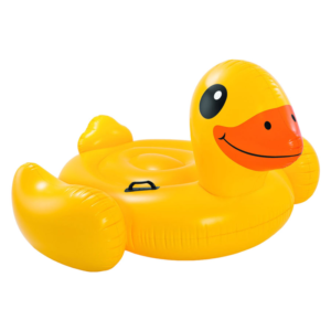 canard de natation gonflable intex np jaune