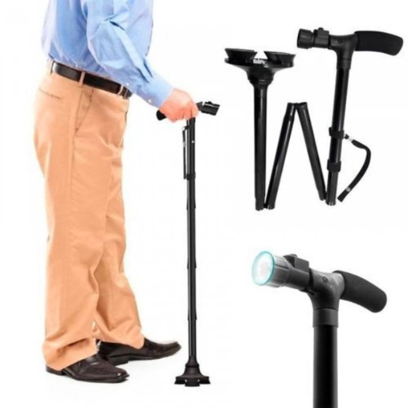 Canne De Marche TRUSTY CANE Pliable Avec Lumière LED 1 canne de marche trusty pliable avec lumi re led