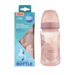 CANPOL BABIES BIBERON ANTI COLIC 3M+ 240ML REF 35/240 2 canpol babies biberon anti colic m ml ref