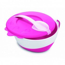 CANPOL BABIES BOL 350ML AVEC COUCIE ET CUILLER AVEC COUVERCLE 31/406 2 canpol babies bol ml avec coucie et cuiller avec couvercle