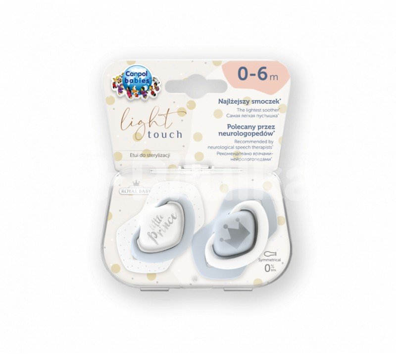 CANPOL BABIES SUCETTE UNIVERSELLE 0-6M ROYAL BABY 22/650 1 canpol babies sucette universelle m royal baby