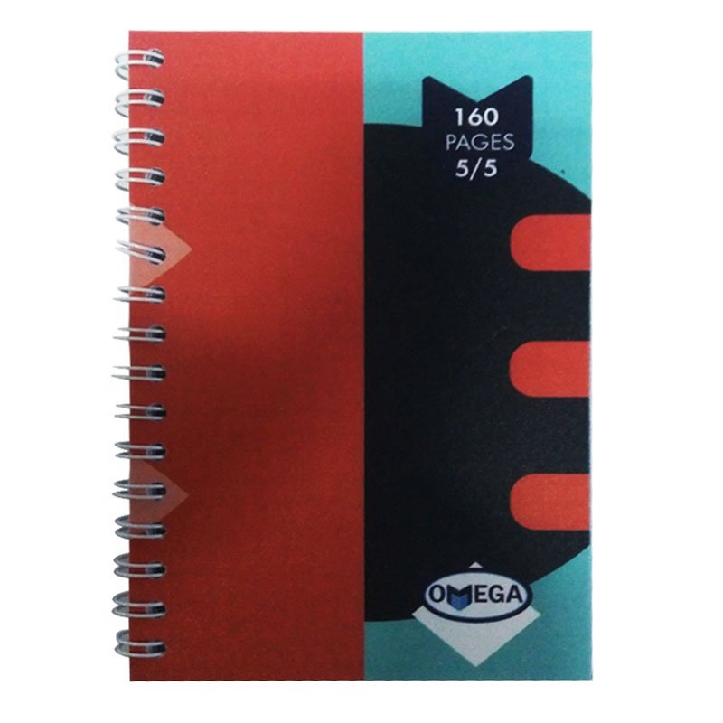 Carnet Wiro OMEGA 160P 5/5 9x14 cm Avec Couverture Polypropylène 1 carnet piqu e omega p avec couverture polypropyl ne