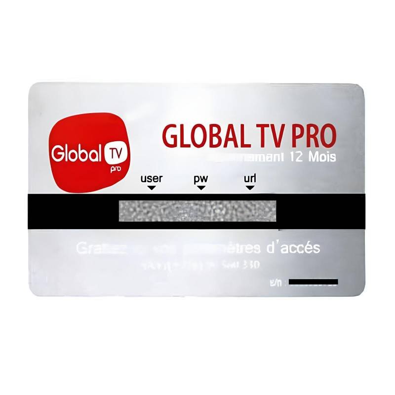 Forfait Global 12 Mois Complet et Avantages - GLOBAL-1AN 2 carte abonnements global mois po