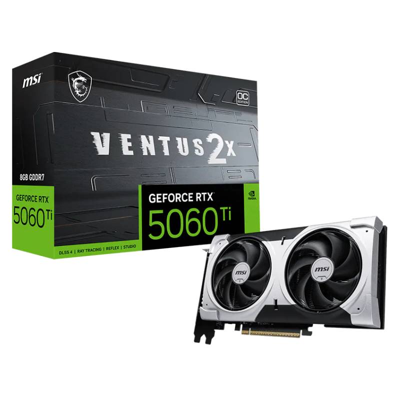 Carte Graphique MSI GeForce RTX 5060Ti 8G VENTUS 2X OC PLUS 1 carte graphique msi geforce rtx ti g ventus x oc plus
