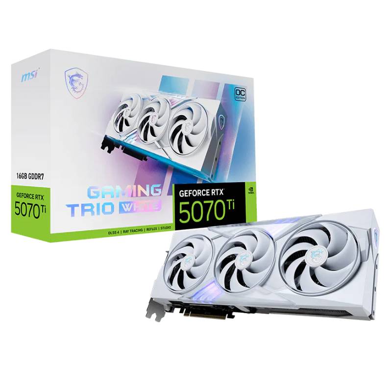 Carte Graphique MSI GeForce RTX 5070 Ti 16G GAMING TRIO OC WHITE 1 carte graphique msi geforce rtx ti g gaming trio oc white