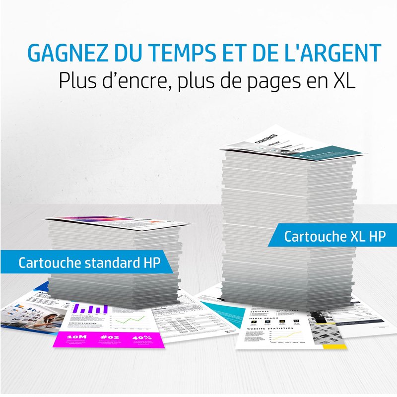 Cartouche Original Jet d'encre HP 933XL - Jaune 5 cartouche hp xl couleur