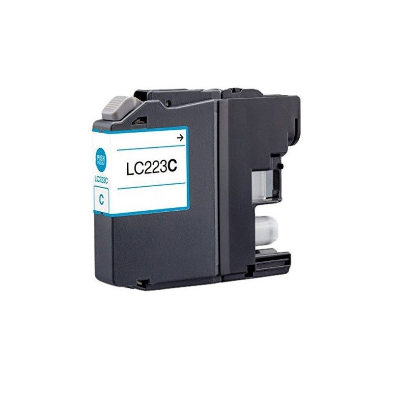 Cartouche jet d'Encre Adaptable Compatible BROTHER LC223C - Cyan 1 cartouche jet d encre adaptable compatible brother lcc cyan lcca