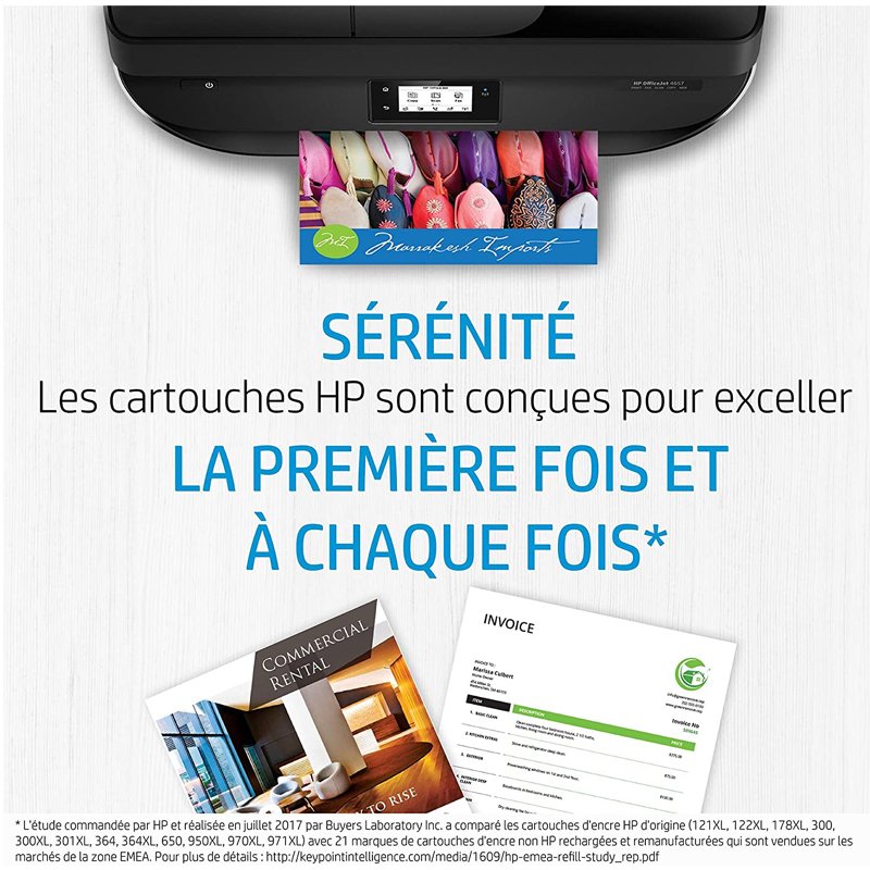 Cartouche d'encre Original HP 913A - Jaune (F6T79AE) 4 cartouche original hp a j