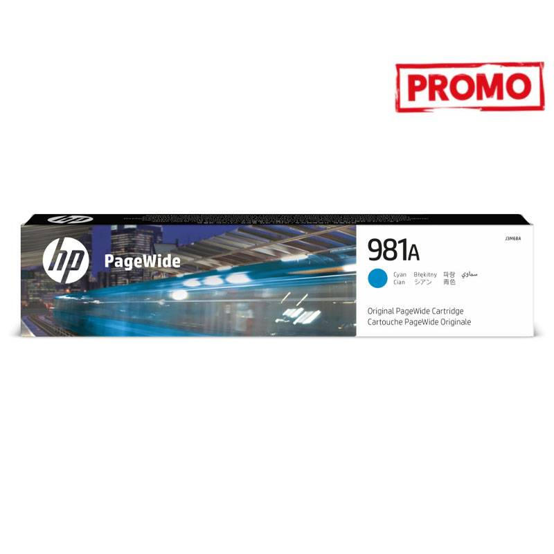 Cartouche Original HP 981A PageWide - Cyan(J3M68A) 1 cartouche original hp a pagewide cyan jma
