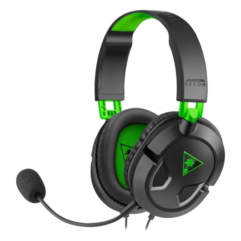 Casque Filaire Gaming Turtle Beach Recon 50X - Noir et Vert 1 casque filaire gaming turtle beach recon x noir et vert