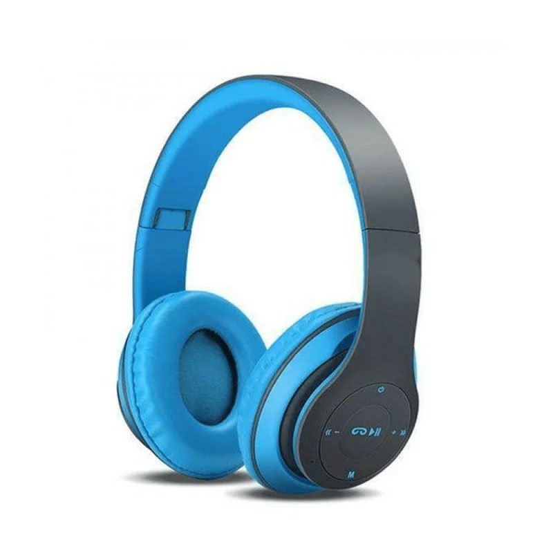 Casque Stéréo Sans Fil OAKORN P47 Bluetooth - Bleu 1 casque sans fil p bluetooth bleu