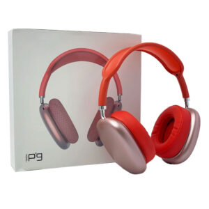 casque sans fil p bluetooth avec emplacement carte memoire rouge