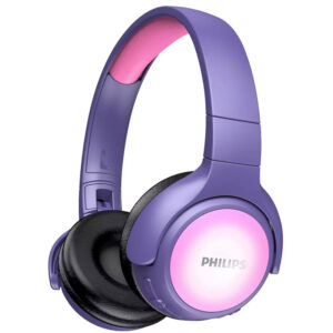 casque sans fil philips takhpk pour enfant violet rose