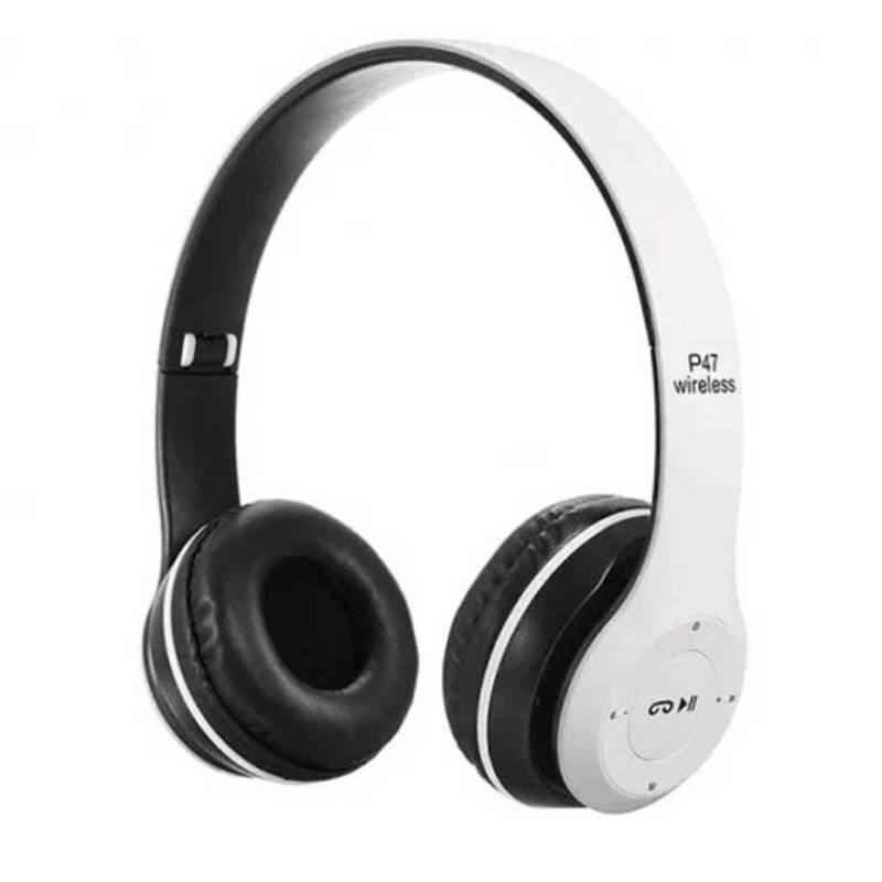 Casque Stéréo Sans Fil OAKORN P47 Bluetooth - Blanc 1 casque stereo sans fil oakorn p bluetooth blanc hhb