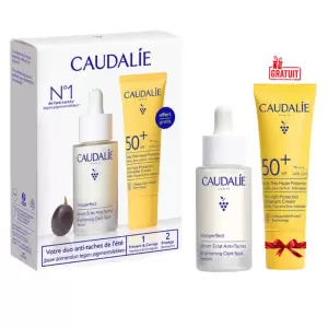 CAUDALIE COFFRET VINOPERFECT DUO ECLAT ANTI TACHES SERUM & FLUIDE SPF50+ (OFFERT) 3 caudalie coffret vinoperfect duo eclat anti taches serum fluide spf offert