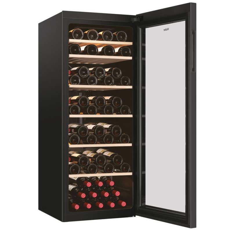 Cave à Vin 84 Bouteilles HAIER HWS84GA + Machine à Glace 3 cave vin bouteilles haier hwsga noir