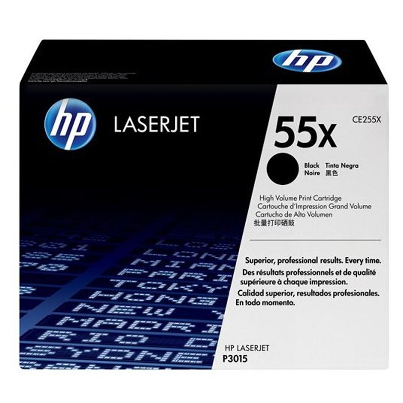 Toner Original HP 55X - Noir (CE255X) 2 cex