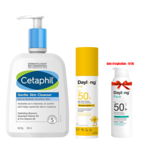cetaphil lotion nettoyante mlkids lait solaire spf ml face sensitive fluide regulateur spf ml offert