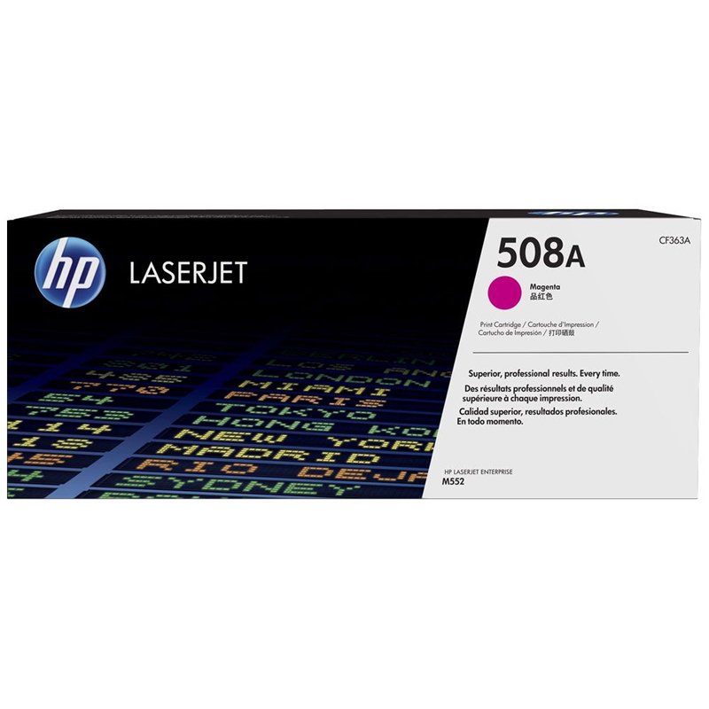 Cartouche de toner HP 508A LaserJet Magenta originale / 5000 pages CF363A 1 cfa